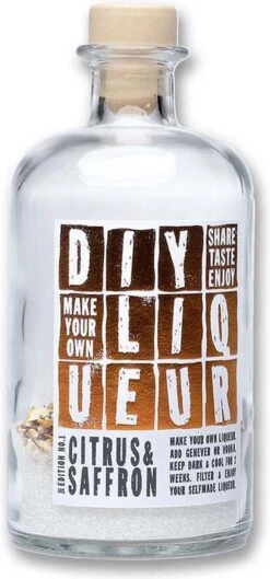 DIY Likeur - Edition Saffron Citrus - Maak Je Eigen Heerlijke Zoete Citrus Likeur