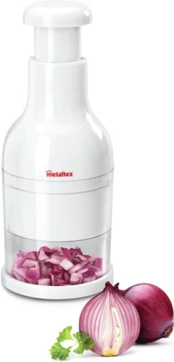 Metaltex - Groentenhakker - Twist - 27x8,5 Cm - Wit -Kookgerei Koning Verkoop 577x1200 2
