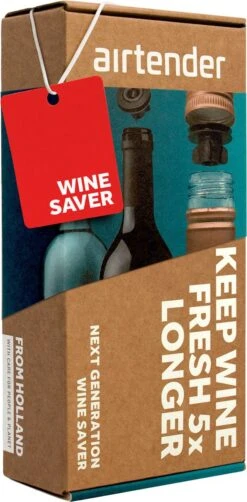 Airtender - Vacuüm Wijnpomp - 6 Wijnstoppers - Vacumeren - Lekvrij - Geschenkdoos -Kookgerei Koning Verkoop 590x1200 3