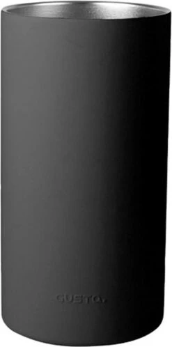 Gusta Wijnkoeler Ø10x19cm Zwart Dubbelwandig Geïsoleerd