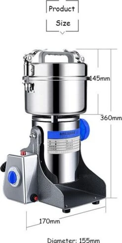 Bikin® Kruidenmolen - Kruiden Maler - Maalmachine - Koffie Maler - Molen - Maler - Grinder - Kruiden - Elektrische Kruidenmolen -Kookgerei Koning Verkoop 604x1200 1