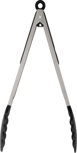 Sola Tang - Hittebestendig - Comfort - Krasvrij - Grip - Vaatwasser Veilig - Nylon - 33,5cm - Zwart -Kookgerei Koning Verkoop 609x1200