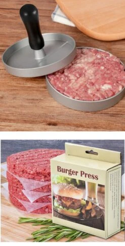 YUGN Hamburgerpers - Anti Aanbaklaag - RVS - BBQ Accessoires - Inclusief 50 Waxpapiertjes - Cadeau Tip 14 YUGN Hamburgerpers - Anti Aanbaklaag - RVS - BBQ Accessoires - Inclusief 50 Waxpapiertjes - Cadeau Tip -Kookgerei Koning Verkoop 611x1200 3