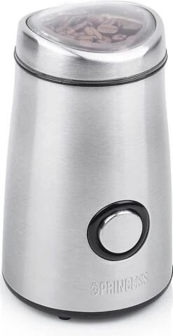 Princess Coffee Grinder Stainless Steel Deluxe 01.242196.01.001 -Kookgerei Koning Verkoop 617x1200 7
