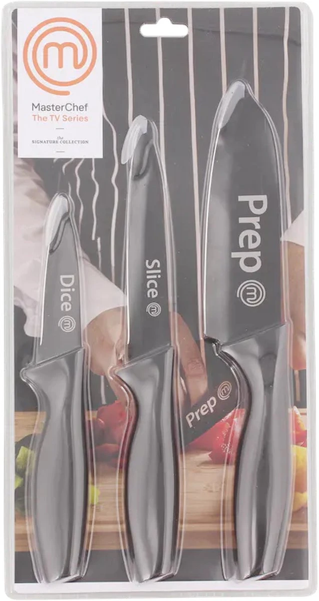 MasterChef Snijplanken 3 Stuks + MasterChef Keramische Messenset 3-delig 4 MasterChef Snijplanken 3 Stuks + MasterChef Keramische Messenset 3-delig - Afbeelding 4