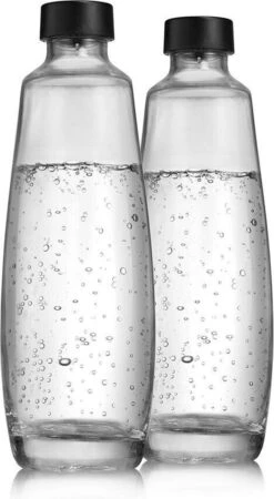 SodaStream - 2-pack Glazen Karaf 1L - Past Alleen Op SodaStream DUO