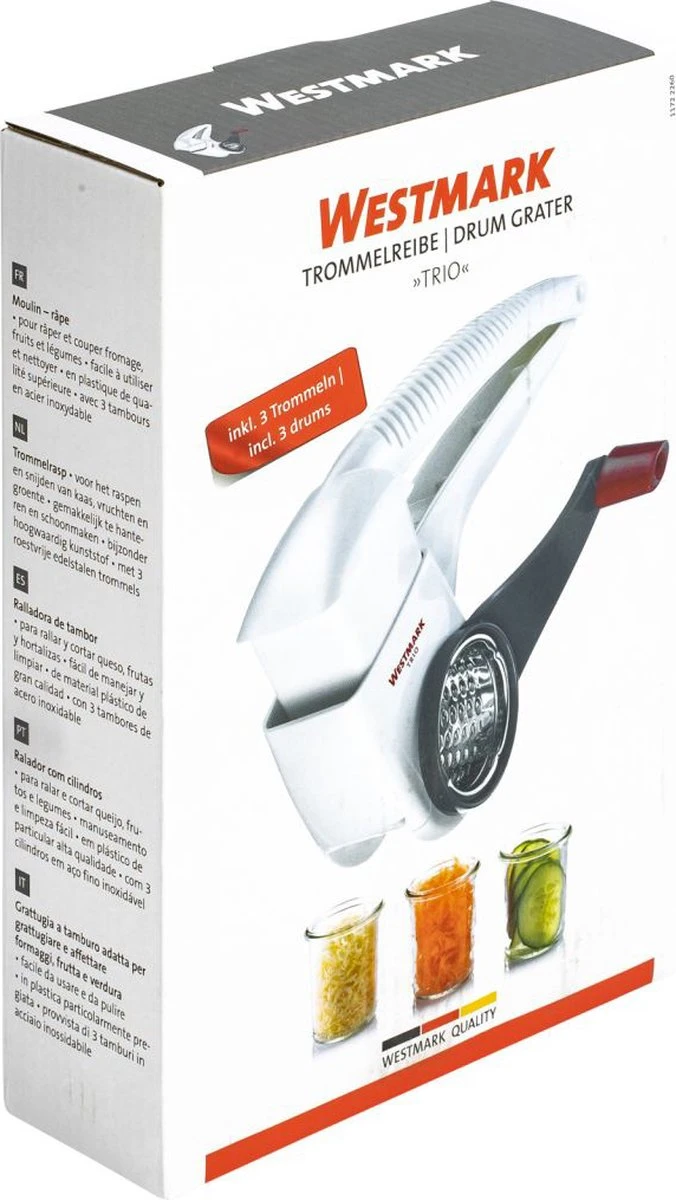 Westmark Trio Trommelrasp - Kunststof 10 Westmark Trio Trommelrasp - Kunststof - Afbeelding 10