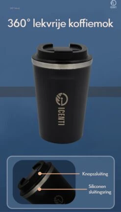 ICENTI - RVS Koffiebeker To Go - 380ml – Groen - Thermosbeker - Lekvrij - Dubbelwandig - Koffie Beker - Theebeker – Coffeemugg - Theemugg -Kookgerei Koning Verkoop 685x1200 2