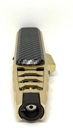 Labirent® - Turbo Torch - Gasbrander - Aansteker - Carbon Fiber/Goud - Windproof - Vervulbaar - Verstelbare Sterke Vlam (4/10cm) -Kookgerei Koning Verkoop 689x1200 3