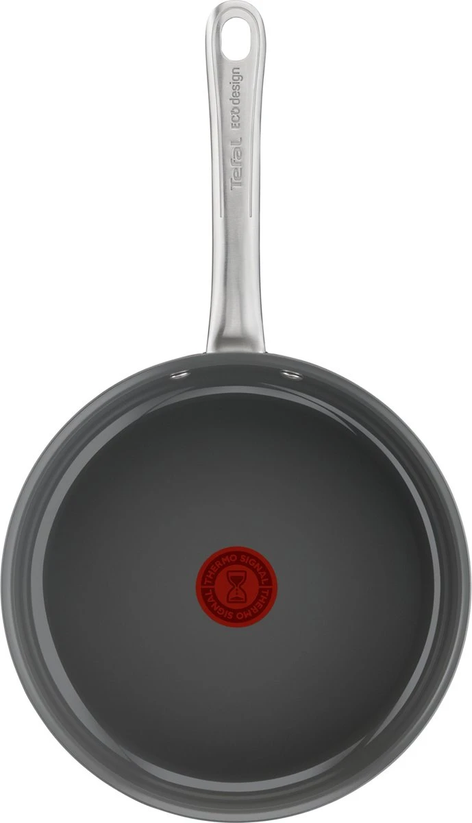 Tefal Renew+ Keramische Hapjespan - Ø 24 Cm - Met Deksel 2 Tefal Renew+ Keramische Hapjespan - Ø 24 Cm - Met Deksel - Afbeelding 2