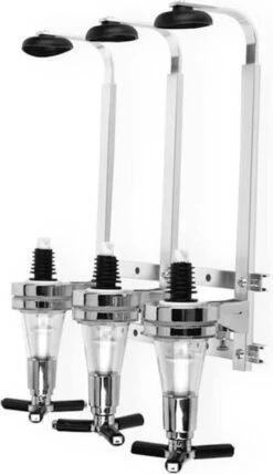 Merkloos Sterke Drank Dispenser Bar Butler Muur Fleshouder Voor 3 Flessen