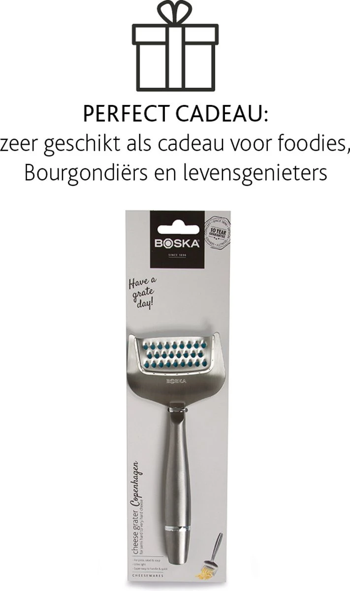 Boska Kaasrasp Copenhagen - Kaasrasp Harde Kaas - Kaasrasp Voor Oude Kaas - Vaatwasserbestendig - Multifunctionele Kaasrasp - RVS - 180 X 74x 20 Mm - Keukengerei - Keuken Accessoires - 10 Jaar Garantie 6 Boska Kaasrasp Copenhagen - Kaasrasp Harde Kaas - Kaasrasp Voor Oude Kaas - Vaatwasserbestendig - Multifunctionele Kaasrasp - RVS - 180 X 74x 20 Mm - Keukengerei - Keuken Accessoires - 10 Jaar Garantie - Afbeelding 6
