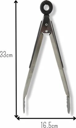 Merkloos RVS - Vleestang - BBQ Tang - Barbecue Accessoires - Keuken Tang - Anti Slip Handvat Met Slot - Salade Tang - -Kookgerei Koning Verkoop 712x1200 3