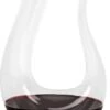 Krumble Decanteer Karaf - Karaf - Wijn Karaf - Wijn Accessoires - Karaffen - Schenkkan - Wijnkan - Decanteren - Decanteerders - Inhoud 1.5 Liter - Glas - 9 X 9 X 32 Cm (lxbxh) - Transparant