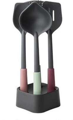 Brabantia Tasty+ Kookgerei Set - 4-delig Plus Houder - Mixed Colours -Kookgerei Koning Verkoop 734x1200