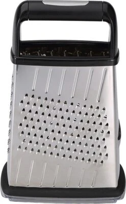 Masterpro Blokrasp Met Opvangbak - Zwart - Roestvrijstaal -Kookgerei Koning Verkoop 743x1200 2