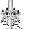 Parya Official - Drankcaroussel 6 Flessen – Aluminium – Drankdispenser - Bar - Shottapper- Dranktapper - Shotjes