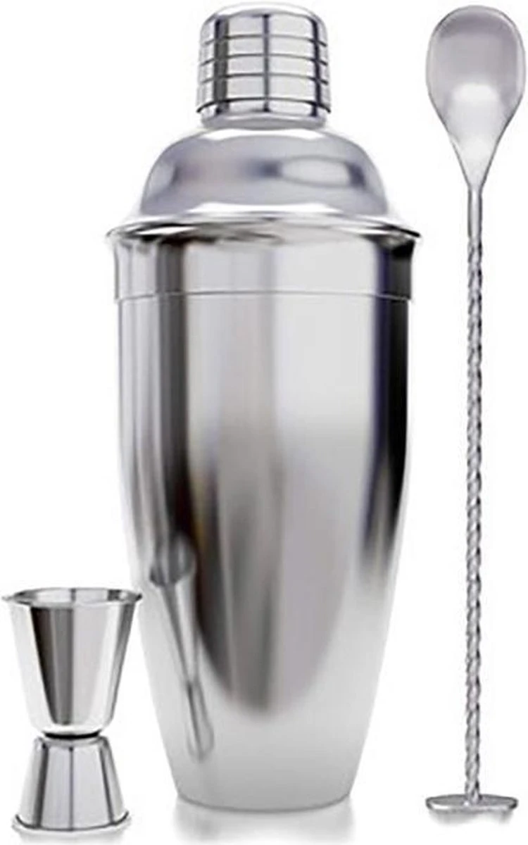 RVS Cocktail Shaker Set 700ml 3 RVS Cocktail Shaker Set 700ml - Afbeelding 3