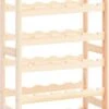 Wijnrek -Hout Wijnrek -Bottle Rack- 86x53,5x25 Cm (LxBxD) - Hout - 30 Flessen Flessenrek Modulair En Stapelbaar - Flessenhouder Staand
