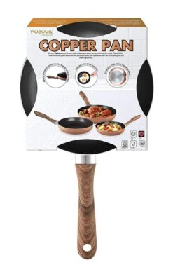 Nuovva Koperen Koekenpan - Keramische Antikleeflaag – Houten Handvat Koekenpan - Ø 24 Cm Inductie - PTFE-vrij -Kookgerei Koning Verkoop 764x1200