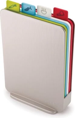 Joseph Joseph JosephJoseph - Index - Mini - Snijplank In Houder - Set Van 5 Stuks - Zilver -Kookgerei Koning Verkoop 768x1200