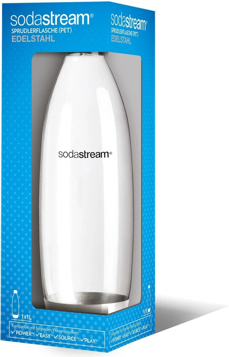 SodaStream - Herbruikbare Fles Metaal - 1 Liter 3 SodaStream - Herbruikbare Fles Metaal - 1 Liter - Afbeelding 3