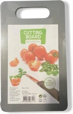 Merkloos Compacte Snijplank | Cutting Board | 24 X 14 Cm | Kleur Grijs | Stevig