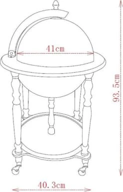Brulo Wereldbol Globe Globebar Eriksson 42 Cm Barglobe 6 Brulo Wereldbol Globe Globebar Eriksson 42 Cm Barglobe -Kookgerei Koning Verkoop 774x1200 7
