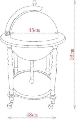 Brulo - Wereldbol - Globe - Globebar - Lorentz - 45 Cm Diameter 6 Brulo - Wereldbol - Globe - Globebar - Lorentz - 45 Cm Diameter -Kookgerei Koning Verkoop 774x1200 8
