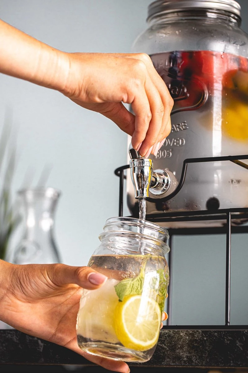 Sareva Drankdispenser - Met Houder - 2 X 3 Liter 7 Sareva Drankdispenser - Met Houder - 2 X 3 Liter - Afbeelding 7