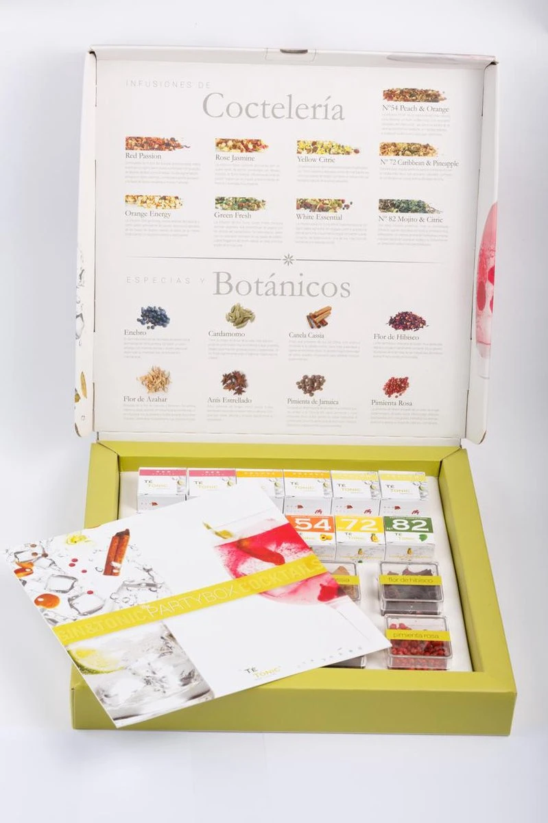 Partybox Te Tonic 24 Infusions En 8 Botanicals Voor Gin & Tonic Cocktails Te Mixen. Kruiden Zijn Speciaal Geselecteerd Voor Gin 5 Partybox Te Tonic 24 Infusions En 8 Botanicals Voor Gin & Tonic Cocktails Te Mixen. Kruiden Zijn Speciaal Geselecteerd Voor Gin - Afbeelding 5