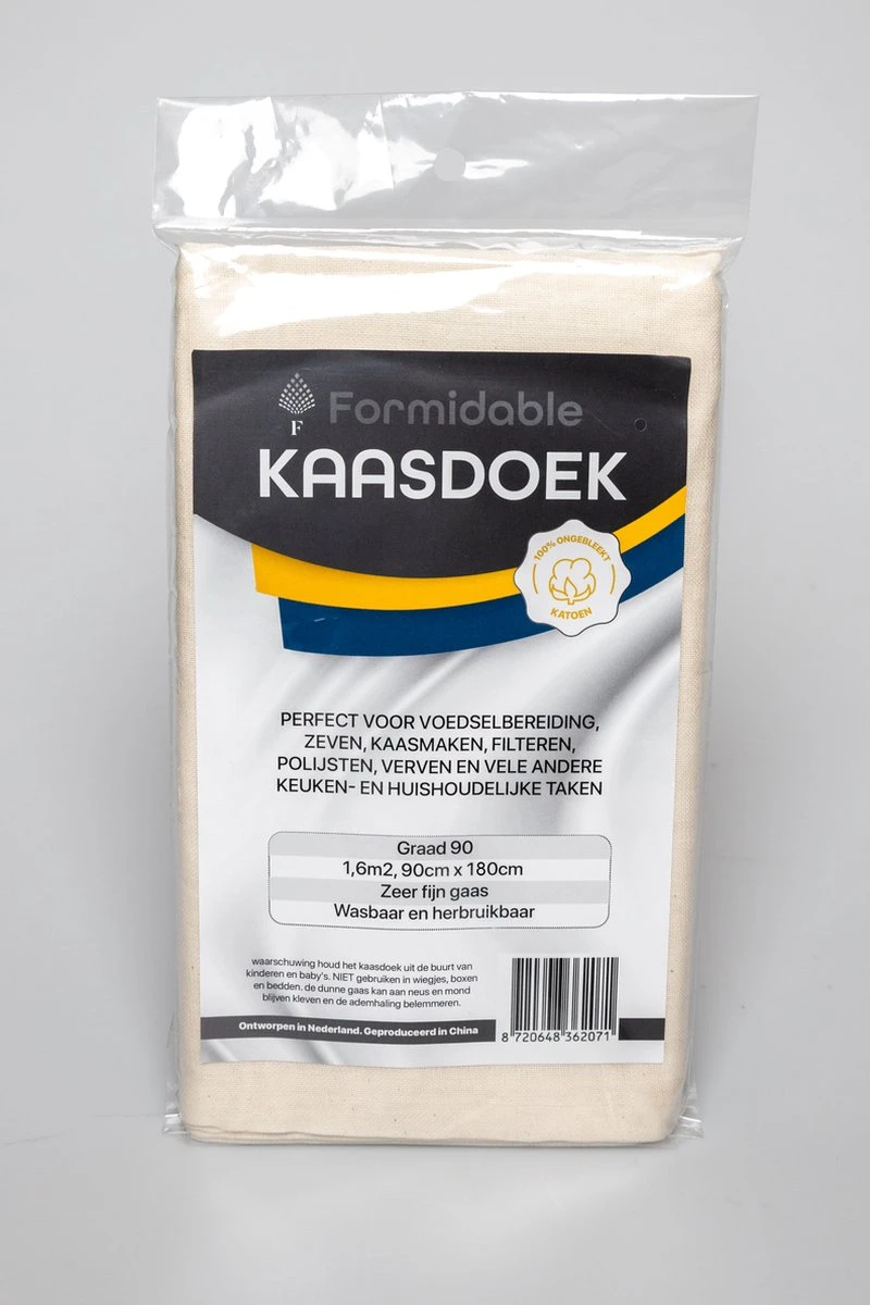 Kaasdoek - Neteldoek - Passeerdoek - Graad 90 - 90 X 180 CM 5 Kaasdoek - Neteldoek - Passeerdoek - Graad 90 - 90 X 180 CM - Afbeelding 5