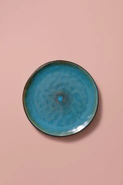 Palmer Bord Lotus 27.5 Cm Zwart Turquoise Stoneware 2 Stuk(s) -Kookgerei Koning Verkoop 800x1200 92