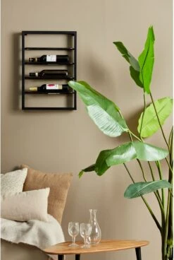 Light & Living Wijnrek Amore - Zwart - 4 Flessen -Kookgerei Koning Verkoop 806x1200 4