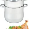 Royal Swiss - Couscous Pan - Couscous Maker - Stoompan RVS - 8 Liter