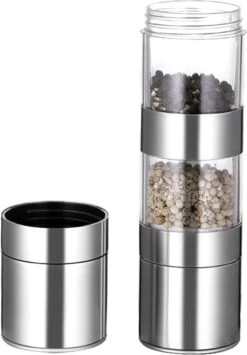 Merkloos Peper- En Zoutmolen- 2 In 1 - RVS - 22 X 5,2 Cm -Kookgerei Koning Verkoop 835x1200 2