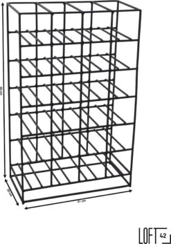 LOFT42 - Pinot Metalen Wijnrek Zwart - 24 Flessen - 20x60x41 17 LOFT42 - Pinot Metalen Wijnrek Zwart - 24 Flessen - 20x60x41 -Kookgerei Koning Verkoop 839x1200 2