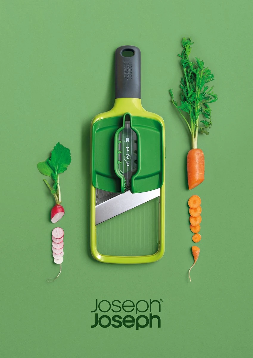 Mandoline En Rasp Set, Geel/Groen, RVS - Joseph Joseph | Go-to 12 Mandoline En Rasp Set, Geel/Groen, RVS - Joseph Joseph | Go-to - Afbeelding 12