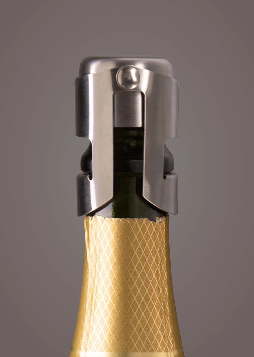 Vacu Vin Champagne Stopper - Zilver 3 Vacu Vin Champagne Stopper - Zilver - Afbeelding 3