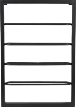 Light & Living Wijnrek Amore - Zwart - 4 Flessen