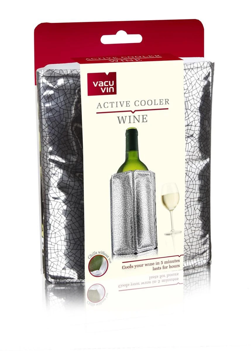 VacuVin Rapid Ice Wijnkoeler - Zilver 4 VacuVin Rapid Ice Wijnkoeler - Zilver - Afbeelding 4