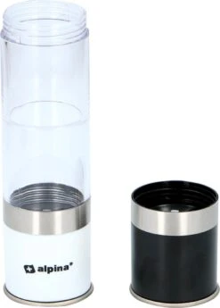 Alpina Peper- En Zoutmolen Set - Zout En Pepermolen - Handmatig - Kunststof En RVS - Zwart - Wit -Zilver -Kookgerei Koning Verkoop 860x1200 4