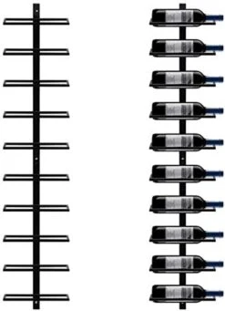 Merkloos WINJI - Wijnrek Muur Wandmontage 10 Flessen Zwart - Wijnkast Flessenrek Flessendrager Wijnfleshouder -Kookgerei Koning Verkoop 868x1200 4