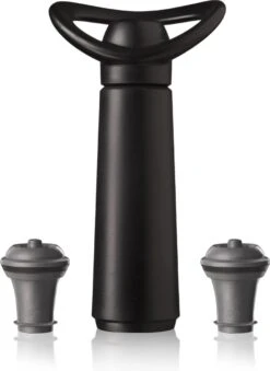 Vacu Vin Wine Saver Concerto - Vacuüm Wijnpomp Inclusief 2 Wijnstoppers - Zwart -Kookgerei Koning Verkoop 874x1200 2