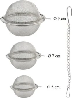 Merkloos Thee Zeef Set 3 Stuks Ø 9 / Ø 7 / Ø 5 - Thee/kruiden Kogel RVS -Thee Ei RVS - Kruiden Zeef/filter RVS 11 Merkloos Thee Zeef Set 3 Stuks Ø 9 / Ø 7 / Ø 5 - Thee/kruiden Kogel RVS -Thee Ei RVS - Kruiden Zeef/filter RVS -Kookgerei Koning Verkoop 875x1200 3