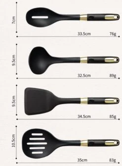 Levabe Zwart Gouden Keukengerei Set Met Houder 7 Delig - Hittebestendig - BPA Vrij - Koken - Nylon - Stainnless Steel - Keuken Gerei 12 Levabe Zwart Gouden Keukengerei Set Met Houder 7 Delig - Hittebestendig - BPA Vrij - Koken - Nylon - Stainnless Steel - Keuken Gerei -Kookgerei Koning Verkoop 884x1200 1