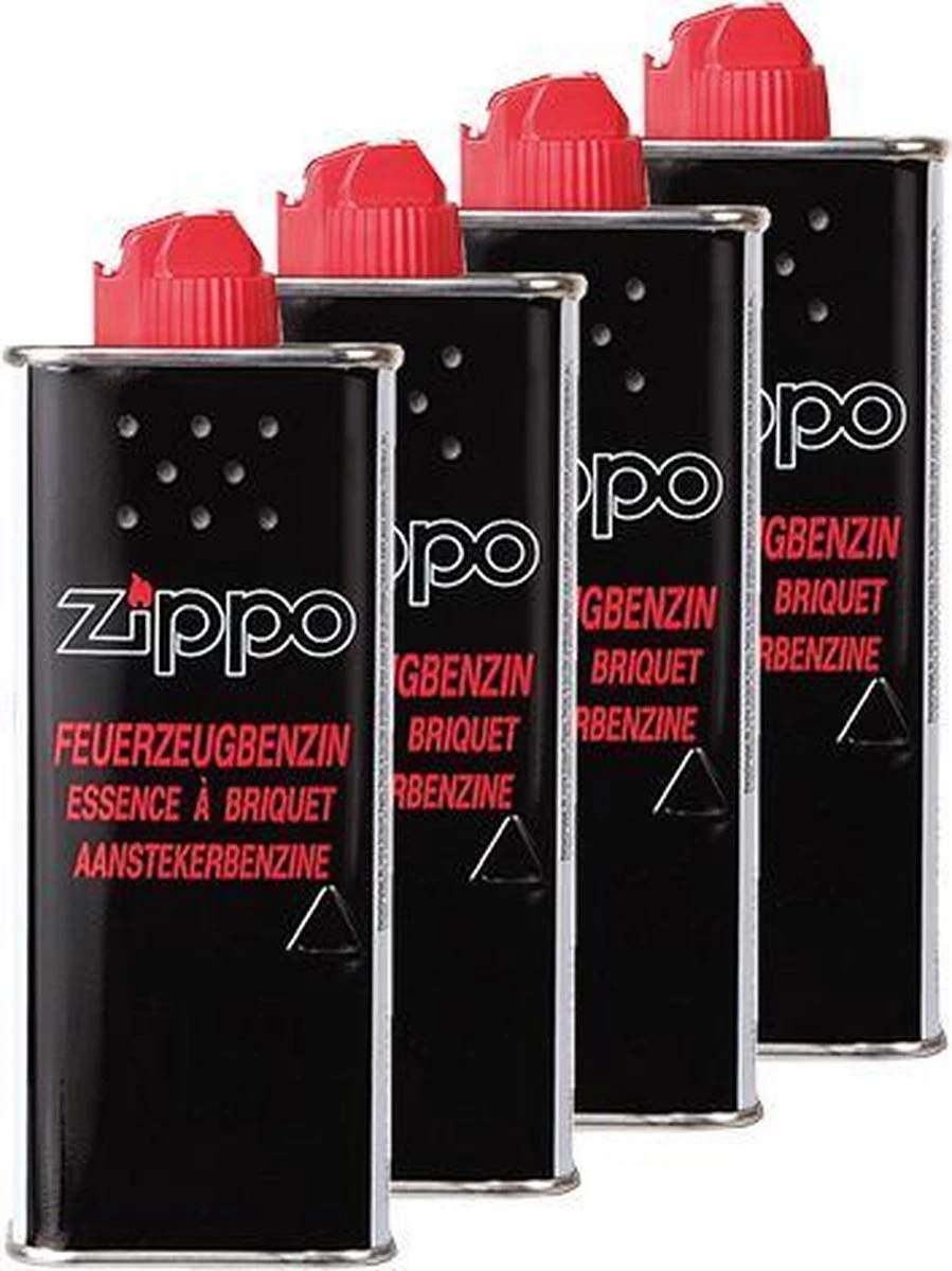 4 X Zippo Vloeistof - Benzine Aansteker 1 4 X Zippo Vloeistof - Benzine Aansteker