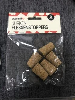 Flessenstoppers Kurk 5 Stuks - Kurken Afsluiters Voor Wijn - Wijnafsluiters - Wijnfles Sluiten Kurk