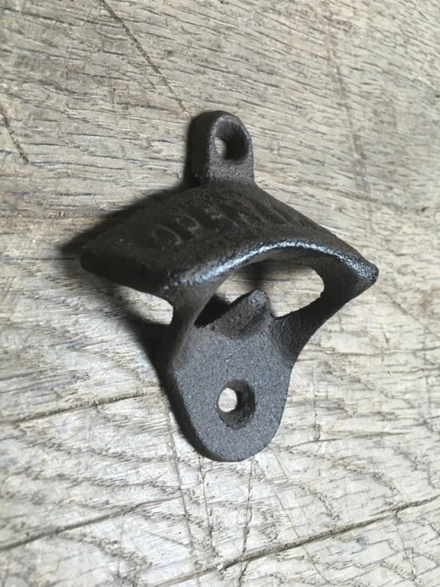 Merkloos Flesopener - Bieropener - Bbq Accesoires - Gietijzer 2 Merkloos Flesopener - Bieropener - Bbq Accesoires - Gietijzer - Afbeelding 2