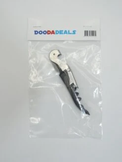 Doodadeals® Kelnersmes - Sommelier - Kurkentrekker - Wijn - Bier - RVS En Kunststof - Zwart -Kookgerei Koning Verkoop 900x1200 104